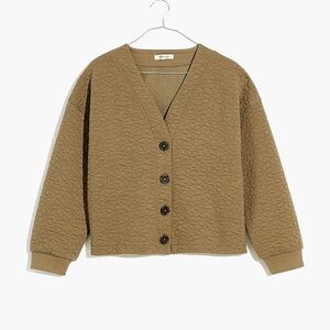 Madewell Flower Puff cardigan Sz Large NEW